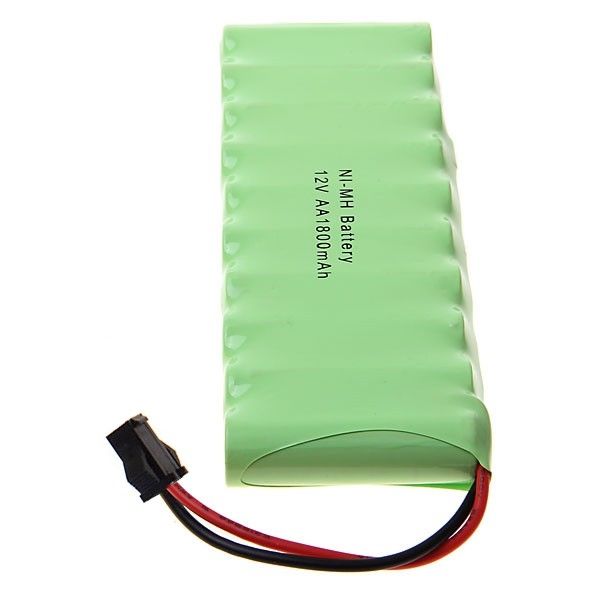Paquete de baterías Ni-MH AA Big SM Plug 12V 1800mAh