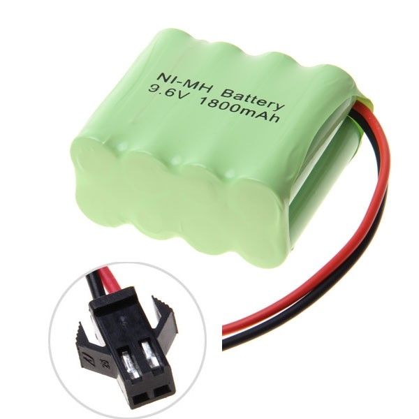 Paquete de baterías Ni-MH AA con conector SM 9.6V 1800mAh