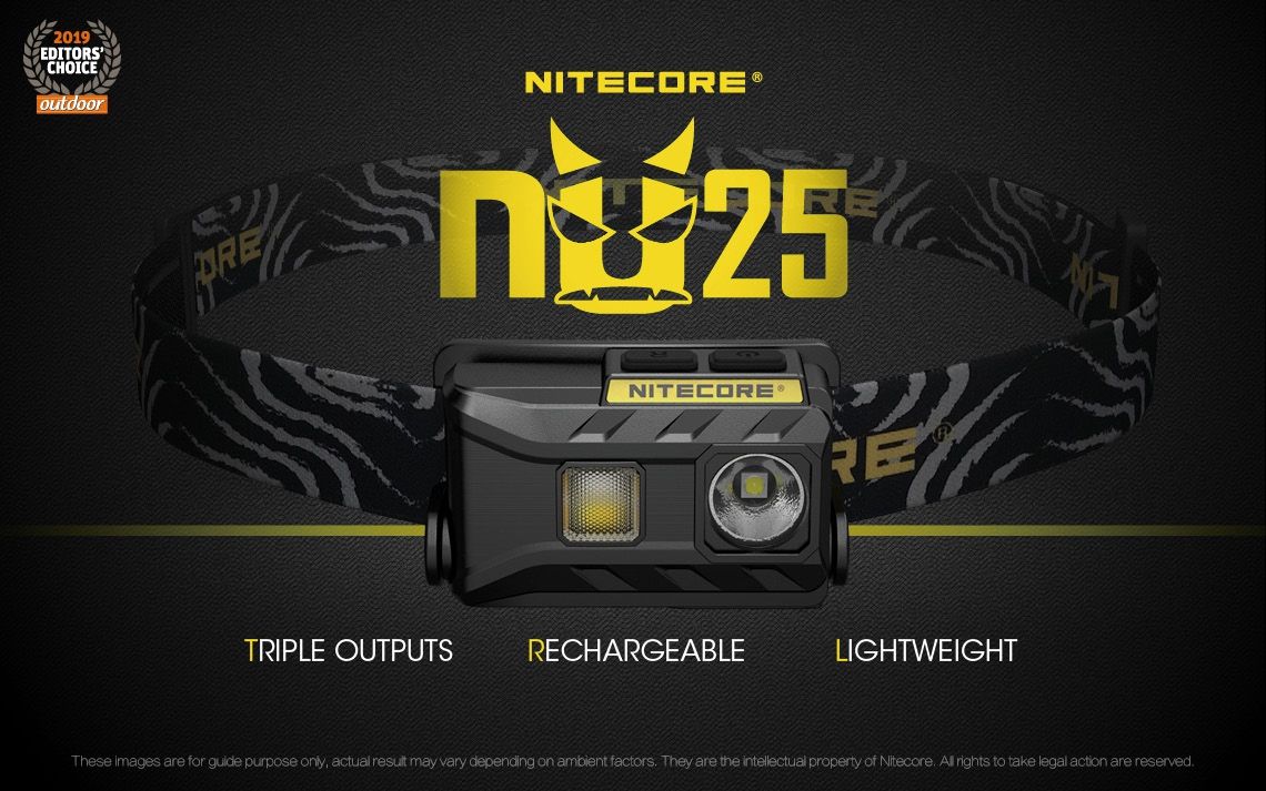 Descubre Nitecore NU25 Faro XP-G2 S3 LED de 360 lúmenes recargable ideal para iluminación exterior y camping