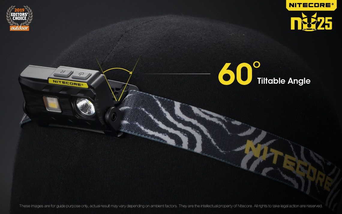 Descubre Nitecore NU25 Faro XP-G2 S3 LED de 360 lúmenes recargable ideal para iluminación exterior y camping