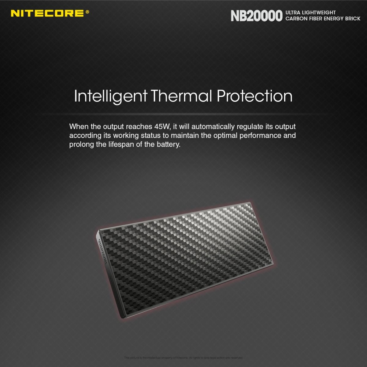 Nitecore NB20000 QC Puerto Dual Banco de Energía 20000mAh Ligero Carga Rápida USB USB-C Cargador para Smartphone