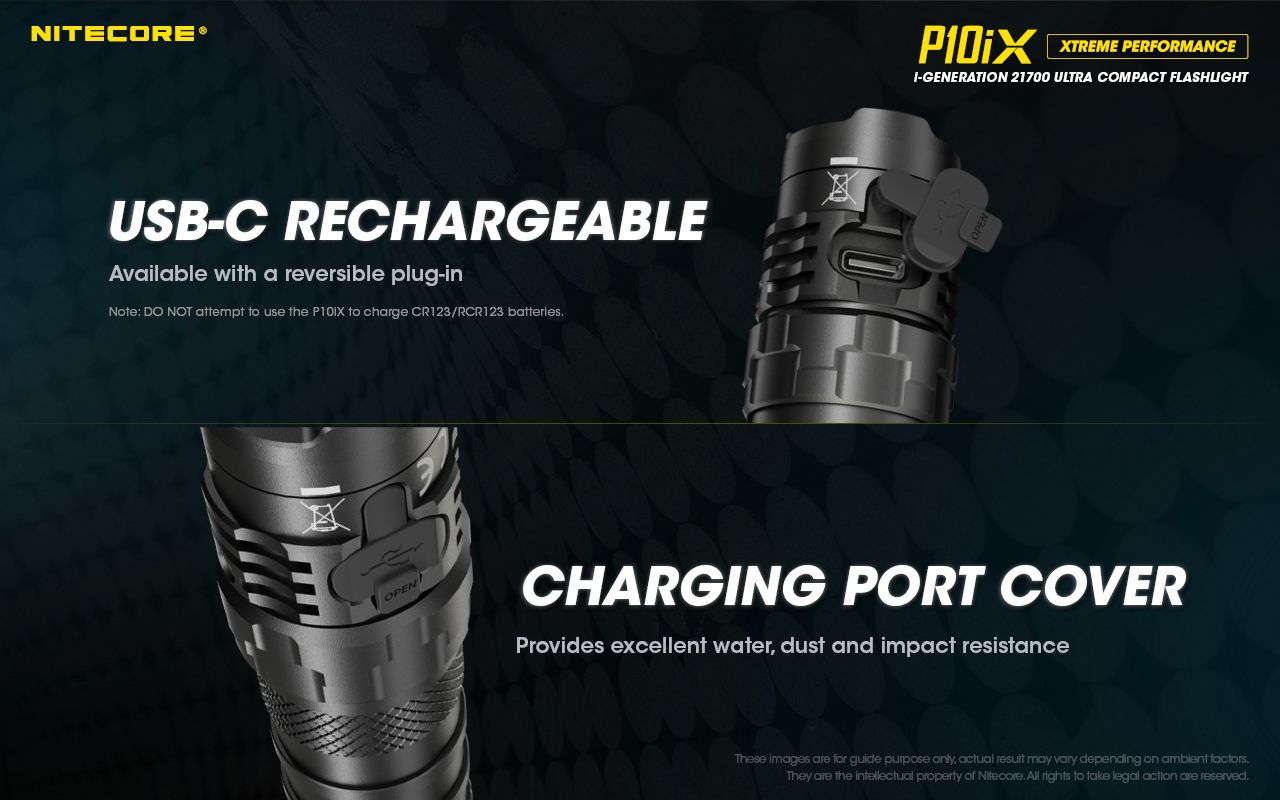 Nitecore P10iX 4000 lúmenes, linterna táctica potente, 4 x LED XP-L2 V6, haz de 158 m, larga autonomía y durabilidad