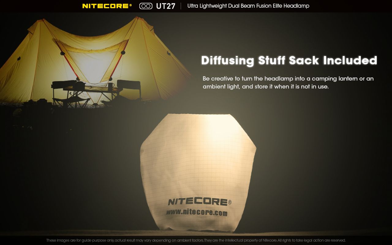 Nitecore UT27 Linterna frontal LED 520 lúmenes 2 x XP-G3 S3 Tech Diseño robusto Modos versátiles para aventuras nocturnas