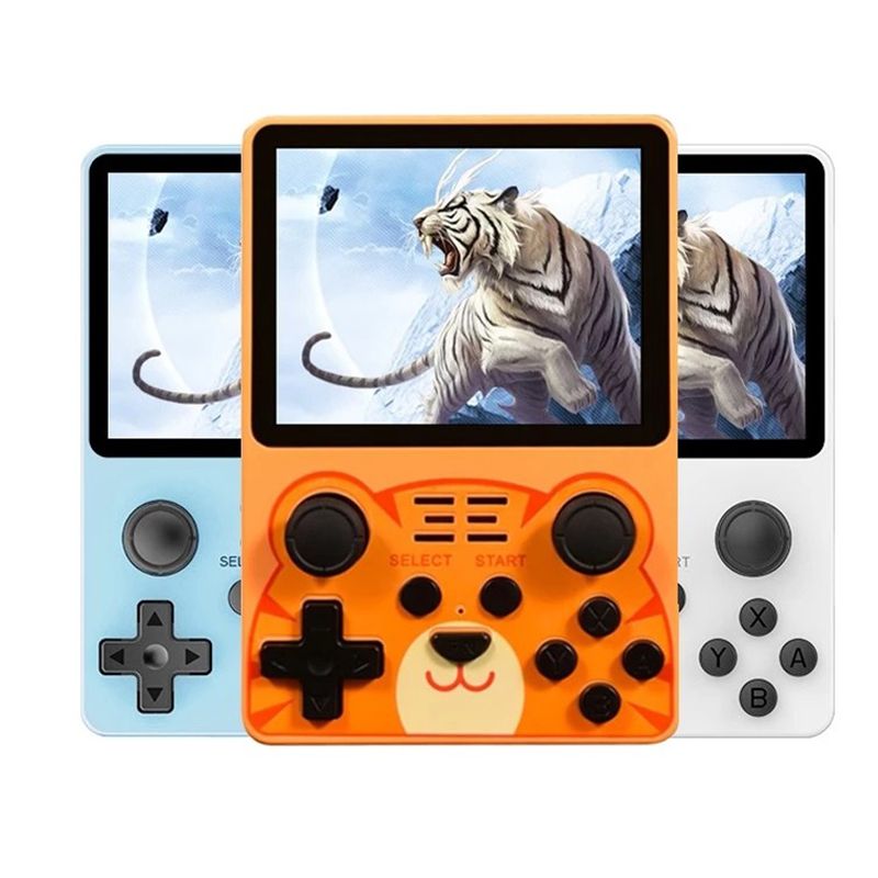 POWKIDDY RGB20S Consola Portátil 3.5 Pulgadas Pantalla HD Dispositivo de Juegos Retro para Niños Entusiastas del Retro Regalos