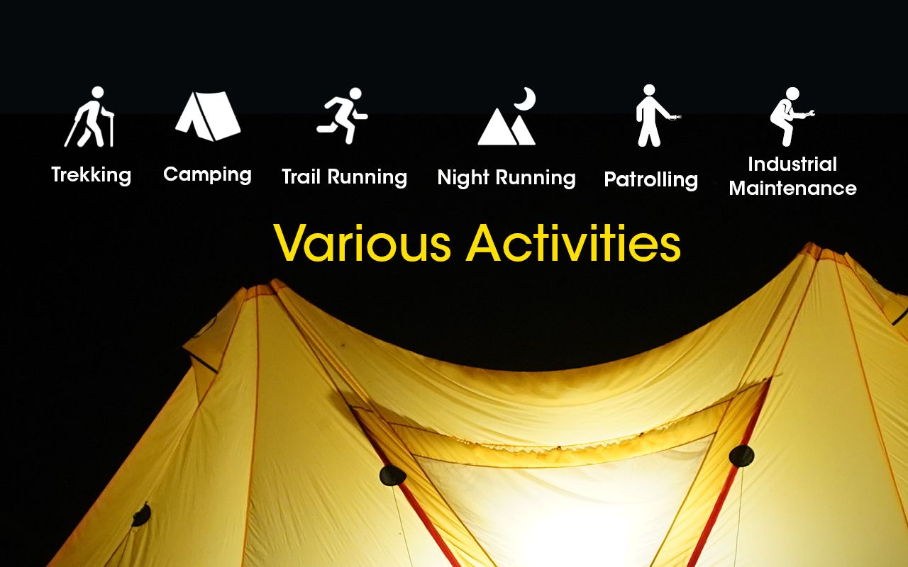 Linterna Frontal Recargable NITECORE NU43 para Camping Luz Blanca y Roja 1400 Lúmenes y Batería 3400mAh