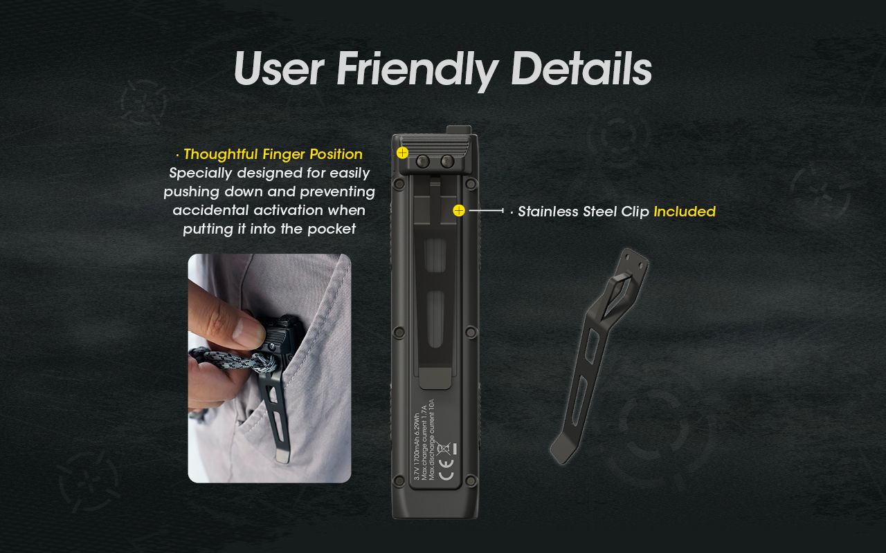 Linterna recargable NITECORE EDC27 ligera de 3000 lúmenes para aventuras al aire libre y preparación para emergencias