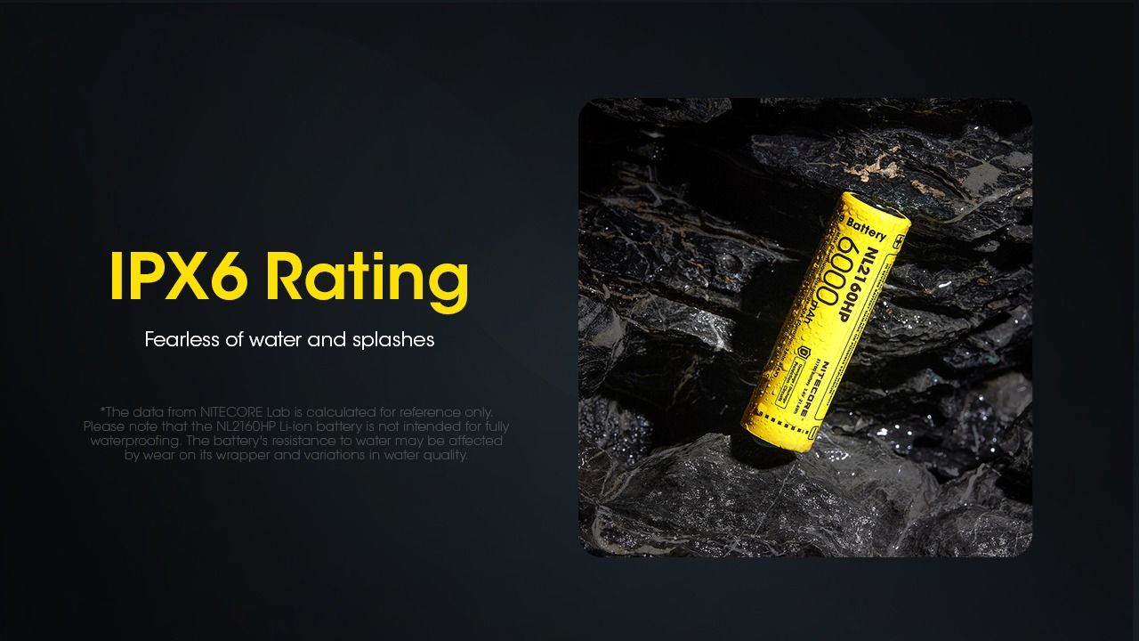 Batería Recargable Nitecore NL2160HP 6000mAh USB-C Alta Capacidad para Fotografía y Acampada Portátil Durable