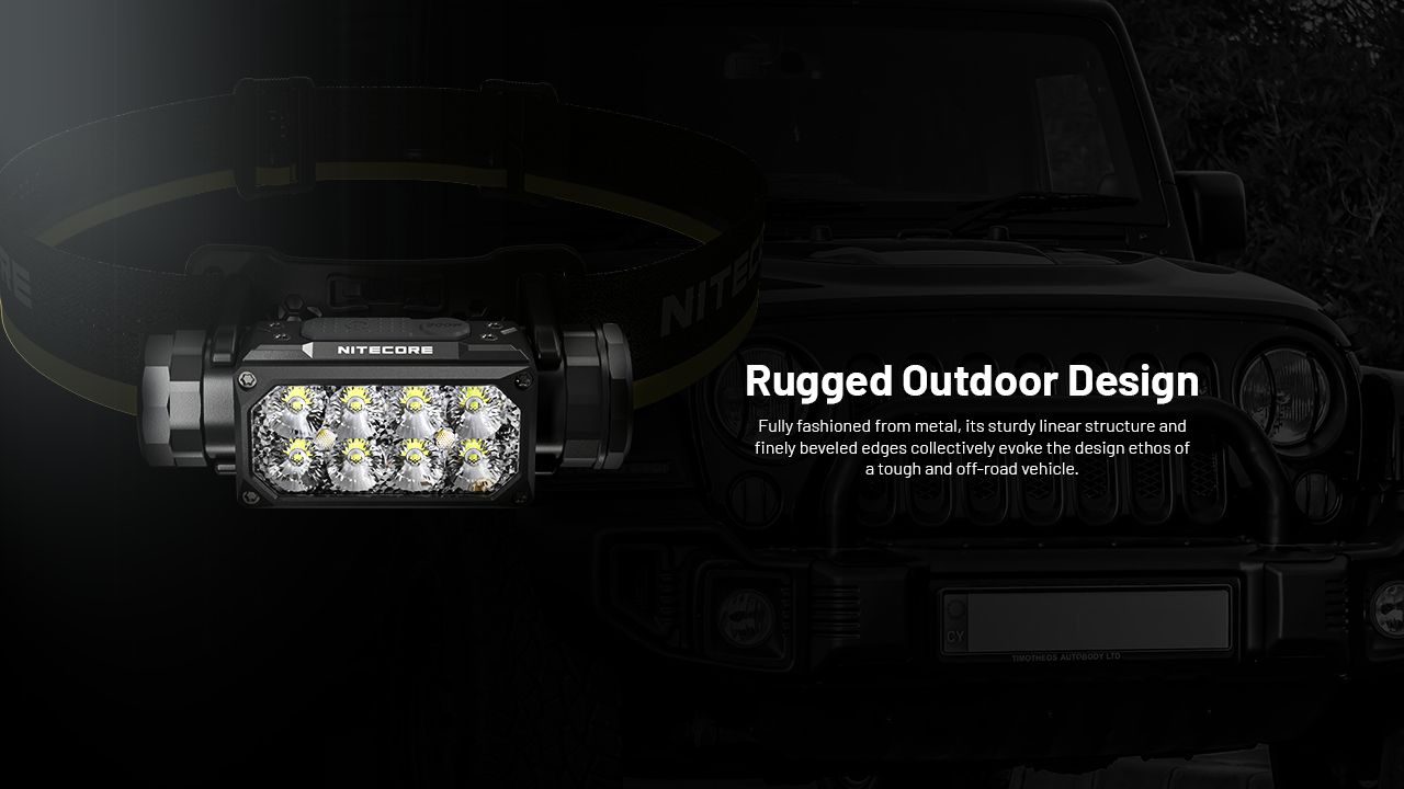 Linterna Frontal NITECORE HC65 UHE 2000 lúmenes Recargable USB-C con Larga Duración de Batería para Campamento