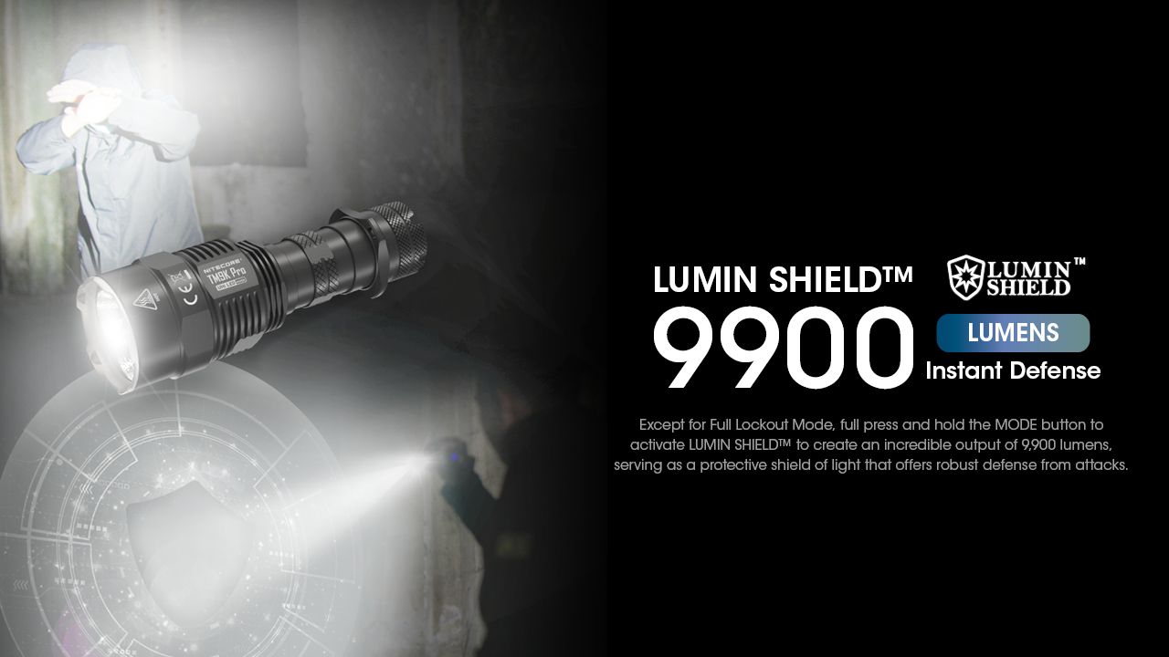 Linterna Nitecore TM9K PRO 9900 lúmenes con carga USB-C y distancia de haz 510m linterna de alto rendimiento