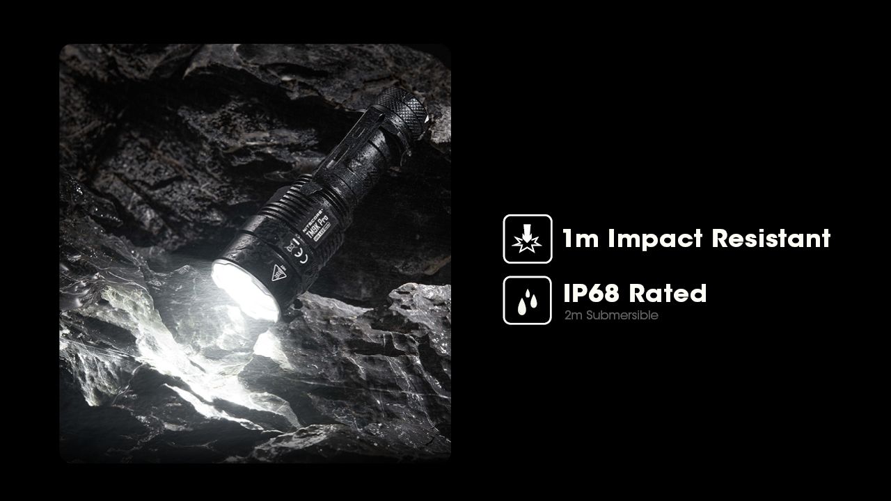 Linterna Nitecore TM9K PRO 9900 lúmenes con carga USB-C y distancia de haz 510m linterna de alto rendimiento
