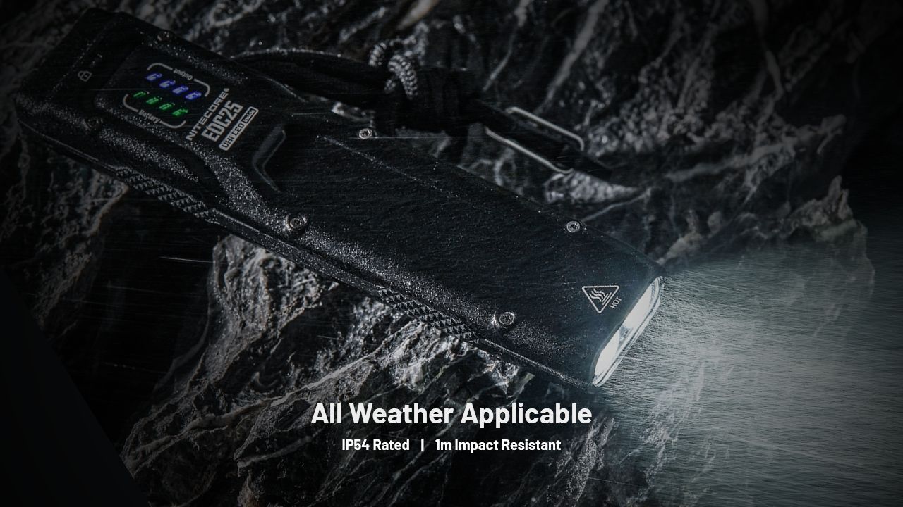 Linterna Nitecore EDC25 Compacta de 3000 lúmenes con USB-C, linterna EDC versátil de alto lumen para exteriores.