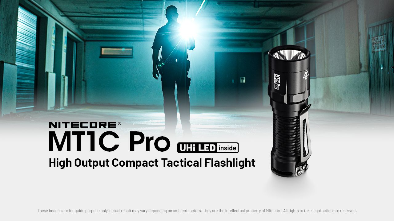 Nitecore MT1C Pro Linterna EDC 1000 Lúmenes Compacta y Duradera Linterna de Senderismo y Emergencia Haz de 360 m