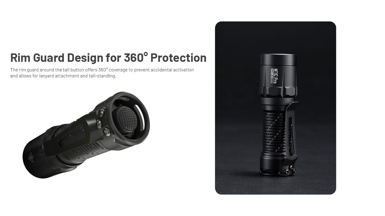 Nitecore MT1C Pro Linterna EDC 1000 Lúmenes Compacta y Duradera Linterna de Senderismo y Emergencia Haz de 360 m