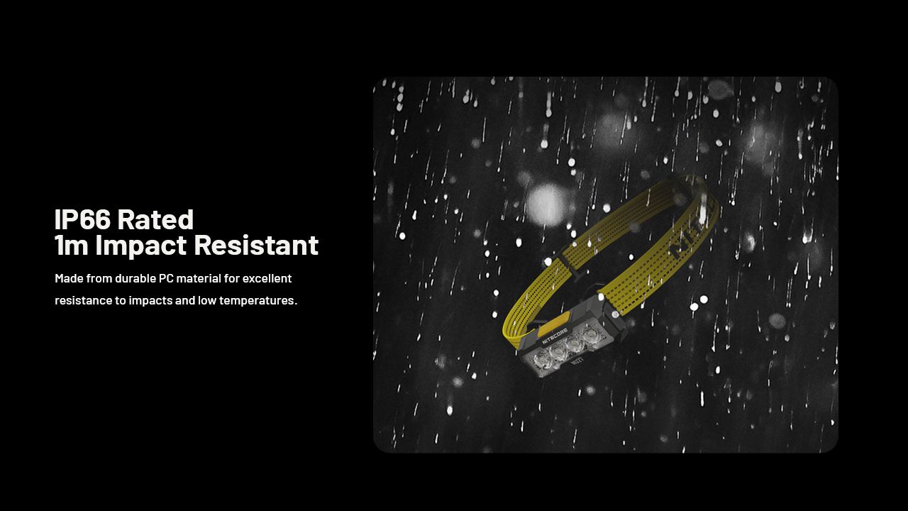 Linterna Frontal Recargable LED 600 Lúmenes NITECORE NU27 con Tecnología MCT Ideal para Aventuras al Aire Libre