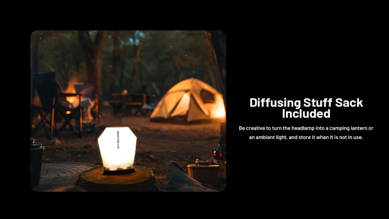 Linterna Frontal Recargable LED 600 Lúmenes NITECORE NU27 con Tecnología MCT Ideal para Aventuras al Aire Libre