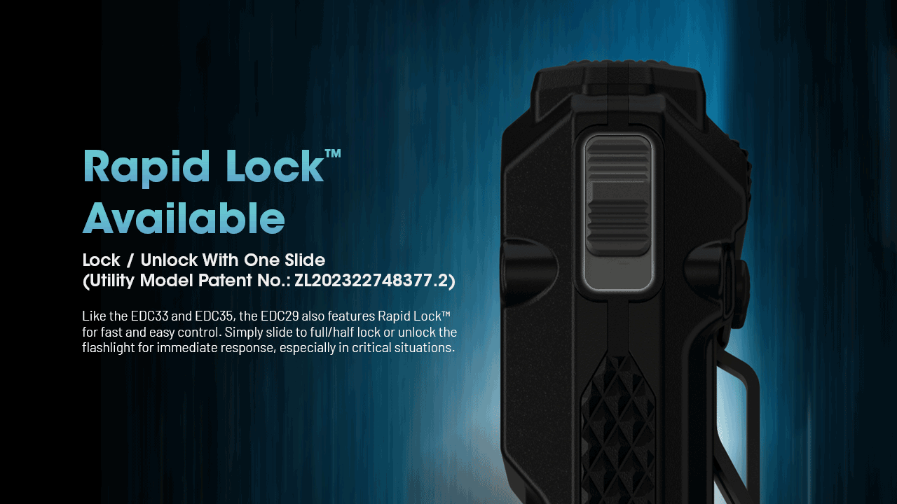 Linterna recargable USB-C NITECORE EDC29 6500 lúmenes LEDs UHi 20 MAX alta luminosidad para aventuras y urbano