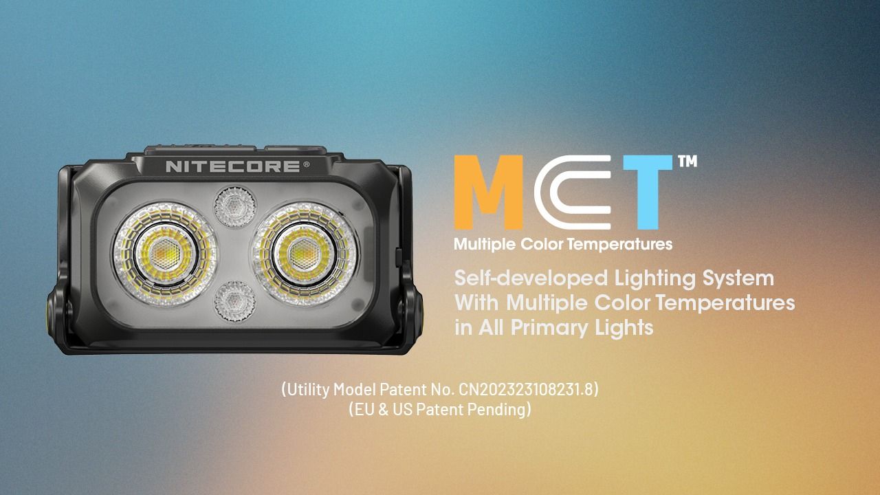 NITECORE NU25 MCT linterna frontal LED recargable 400 lúmenes con carga USB-C diseño compacto para aventureros