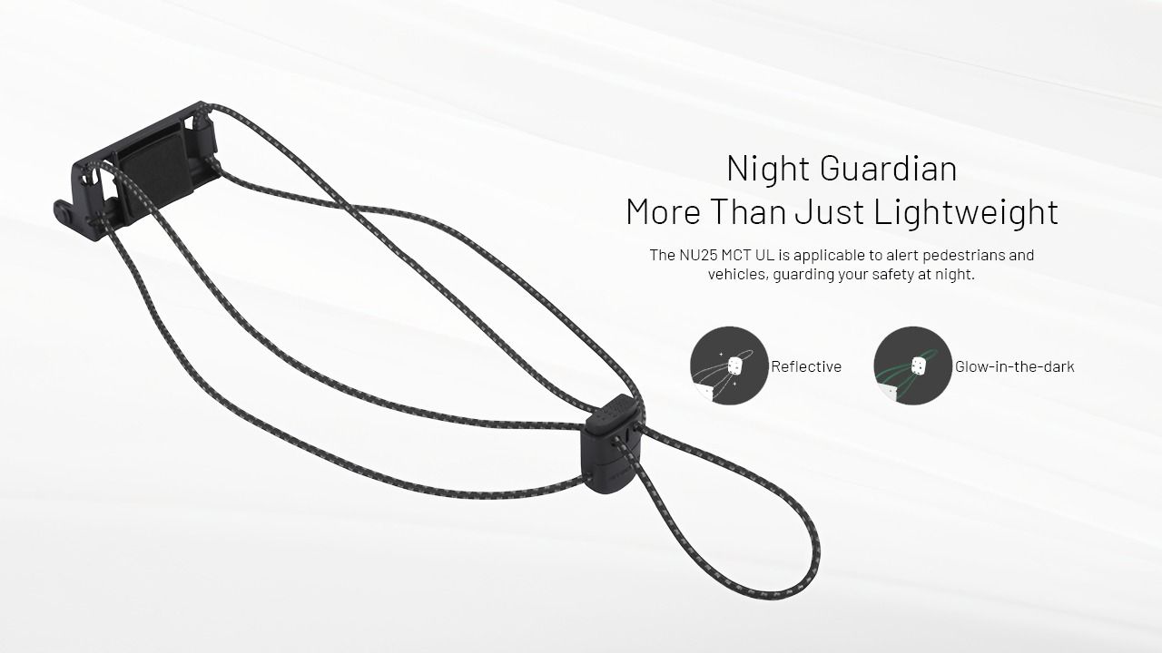 NITECORE NU25 MCT UL linterna frontal mejorada de 400 lúmenes recargable USB-C para aventuras al aire libre