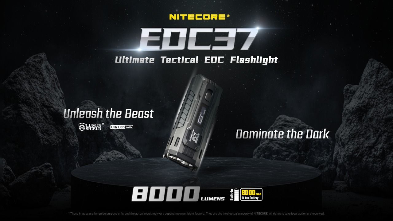 Linternas recargables NITECORE EDC37 8000LM USB-C