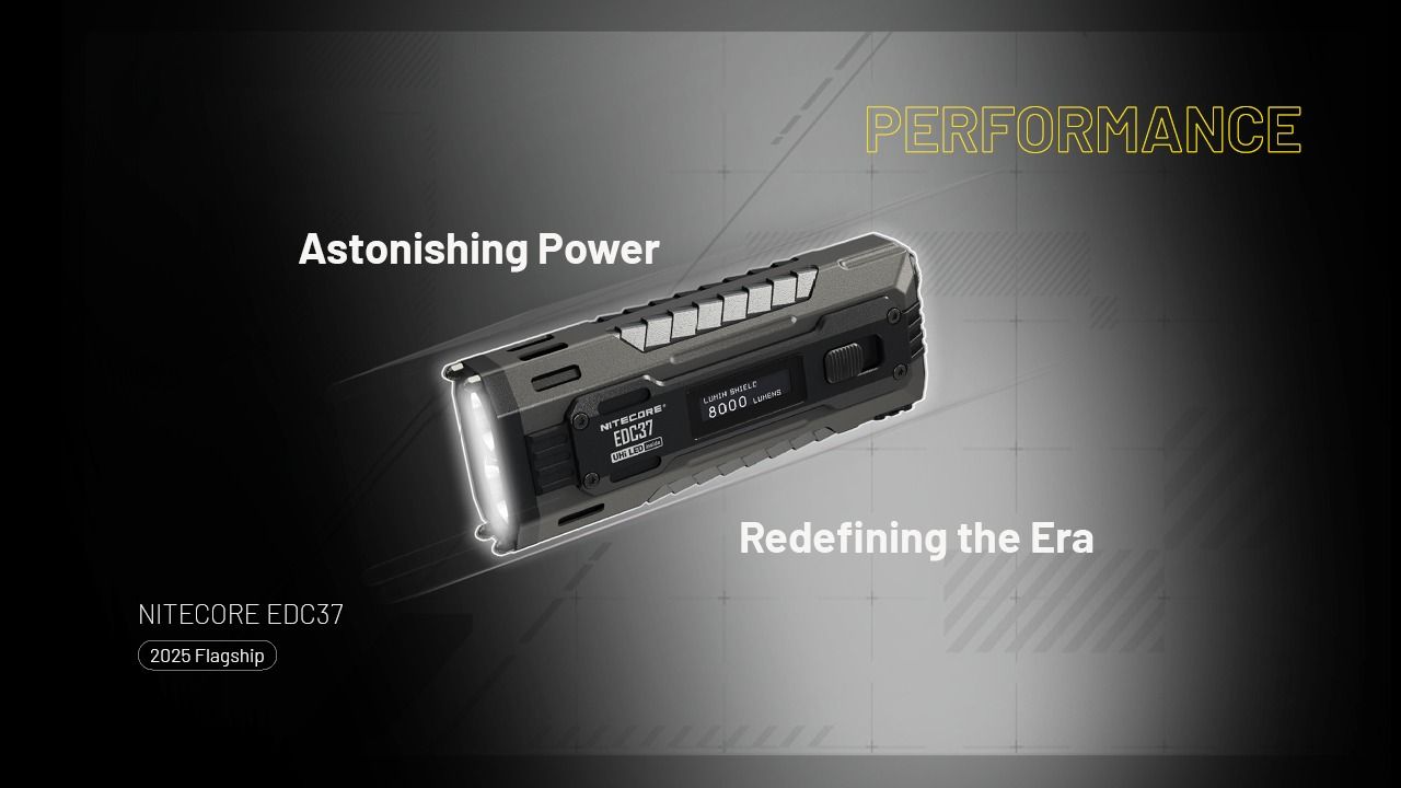 Linternas recargables NITECORE EDC37 8000LM USB-C