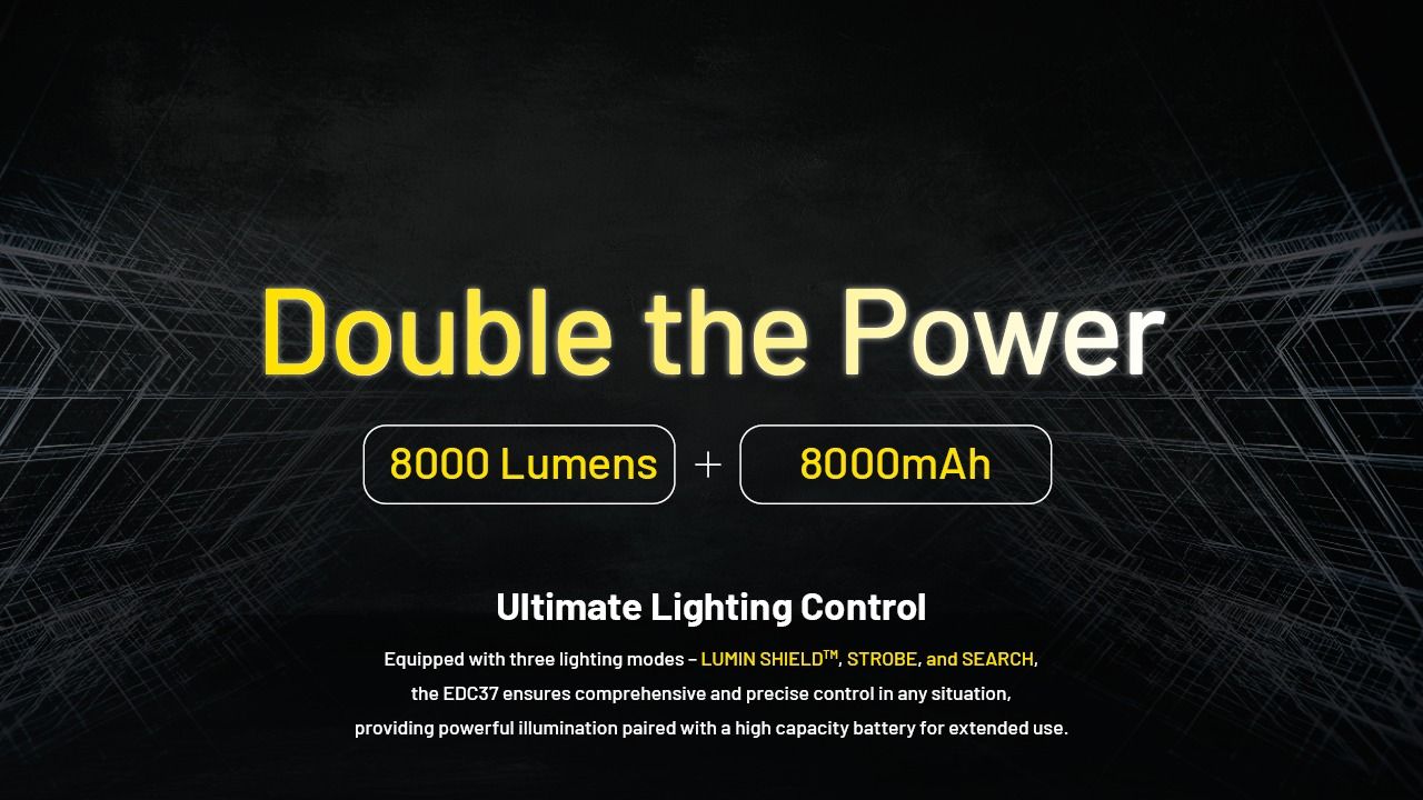 Linternas recargables NITECORE EDC37 8000LM USB-C