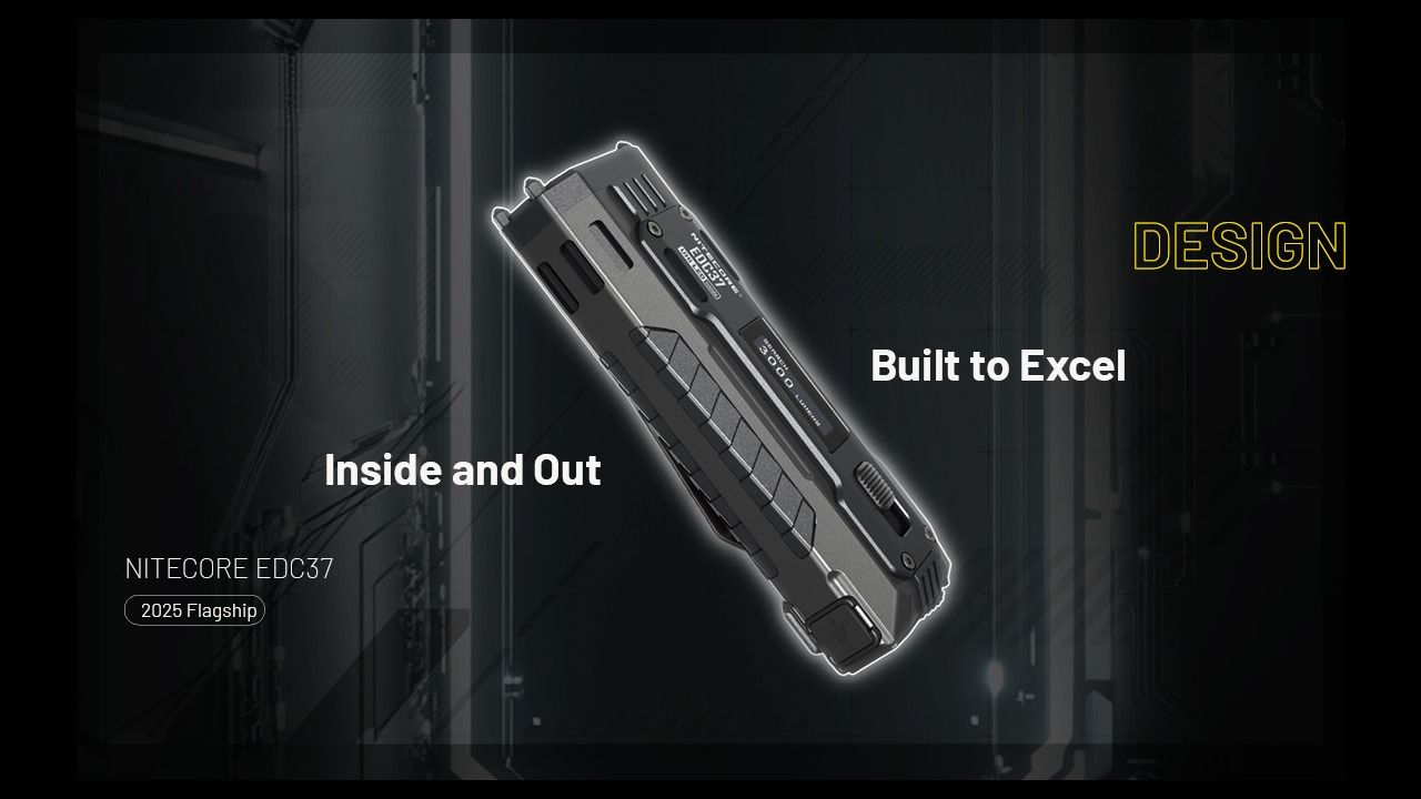 Linternas recargables NITECORE EDC37 8000LM USB-C