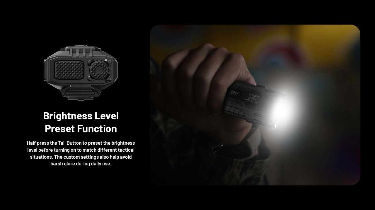 Linternas recargables NITECORE EDC37 8000LM USB-C
