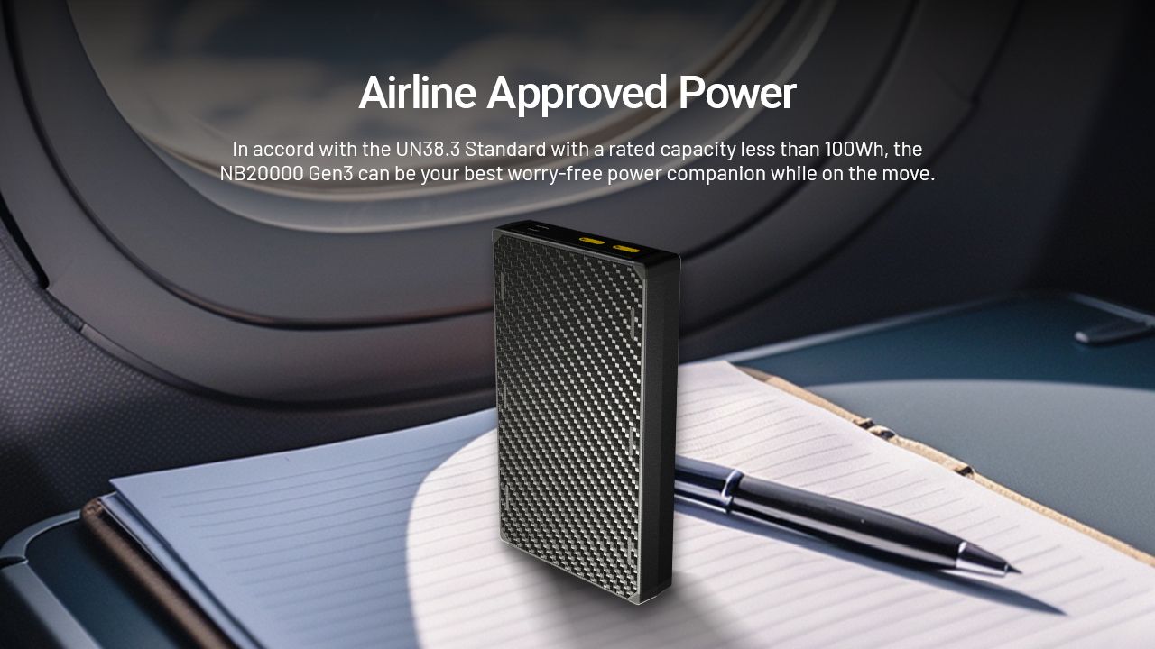 Banco de energía Nitecore NB20000 Gen3 20000mAh Dual Port USB-C alta capacidad carga rápida diseño compacto