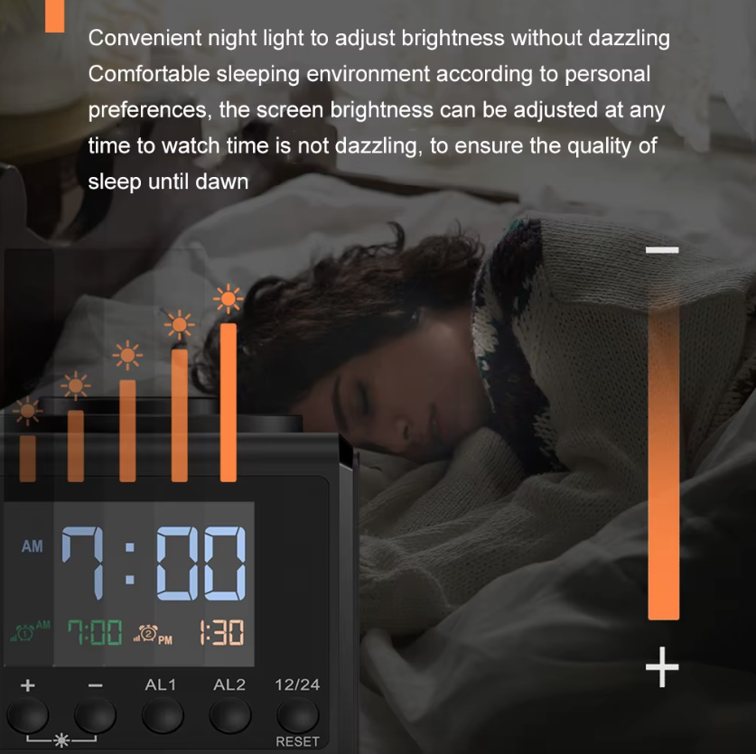Estación de carga de 240W todo en uno con reloj digital y alarma, 4×140W PD3.1 PPS USB Tipo C cargador rápido inalámbrico