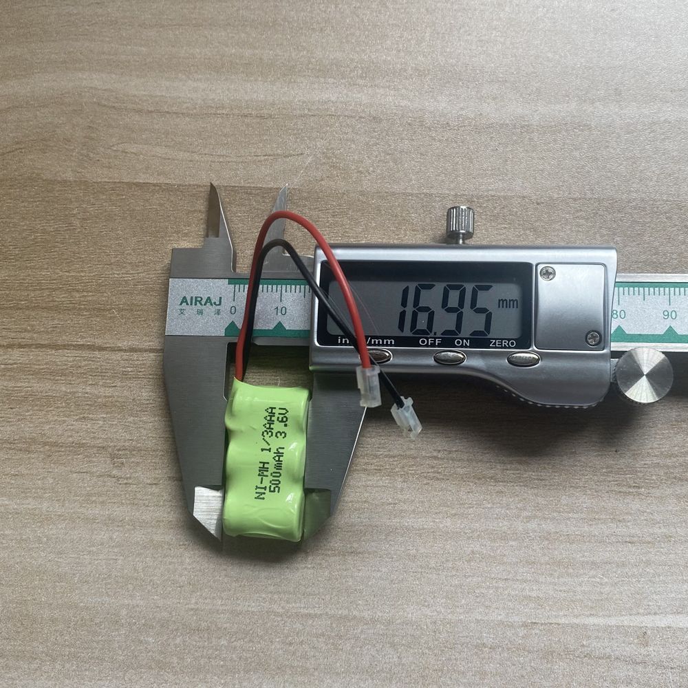 Batería recargable Ni-MH de 3.6V 1/3 AAA 500mAh ecológica, energía confiable para controles remotos y dispositivos de juegos.