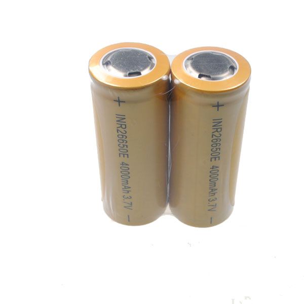 UltraFire 26650 4000mAh Batería recargable de iones de litio de alta capacidad, ecológica, para dispositivos de alto consumo.