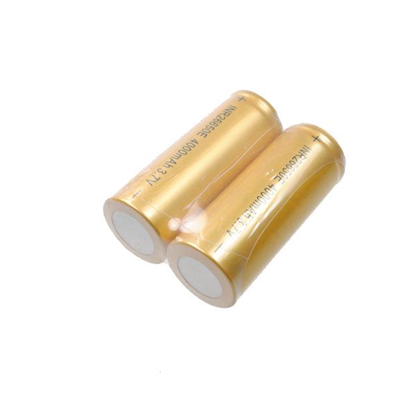 UltraFire 26650 4000mAh Batería recargable de iones de litio de alta capacidad, ecológica, para dispositivos de alto consumo.