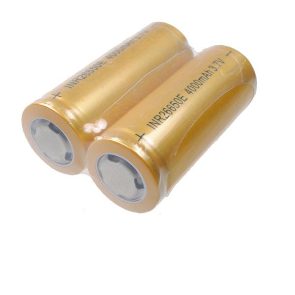 UltraFire 26650 4000mAh Batería recargable de iones de litio de alta capacidad, ecológica, para dispositivos de alto consumo.