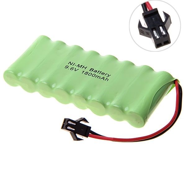 Paquete de baterías Ni-MH AA 9.6V 1800mAh con conector SM