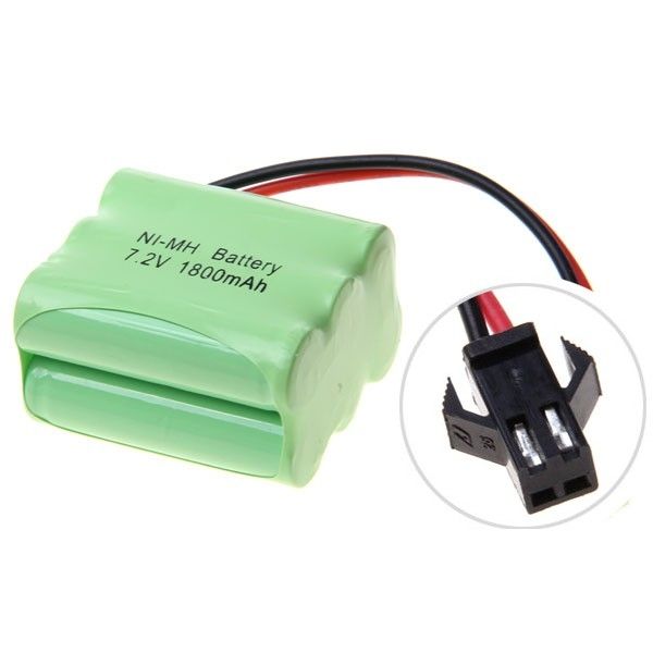 Paquete de baterías Ni-MH AA 7.2V 1800mAh con conector SM 6*AA