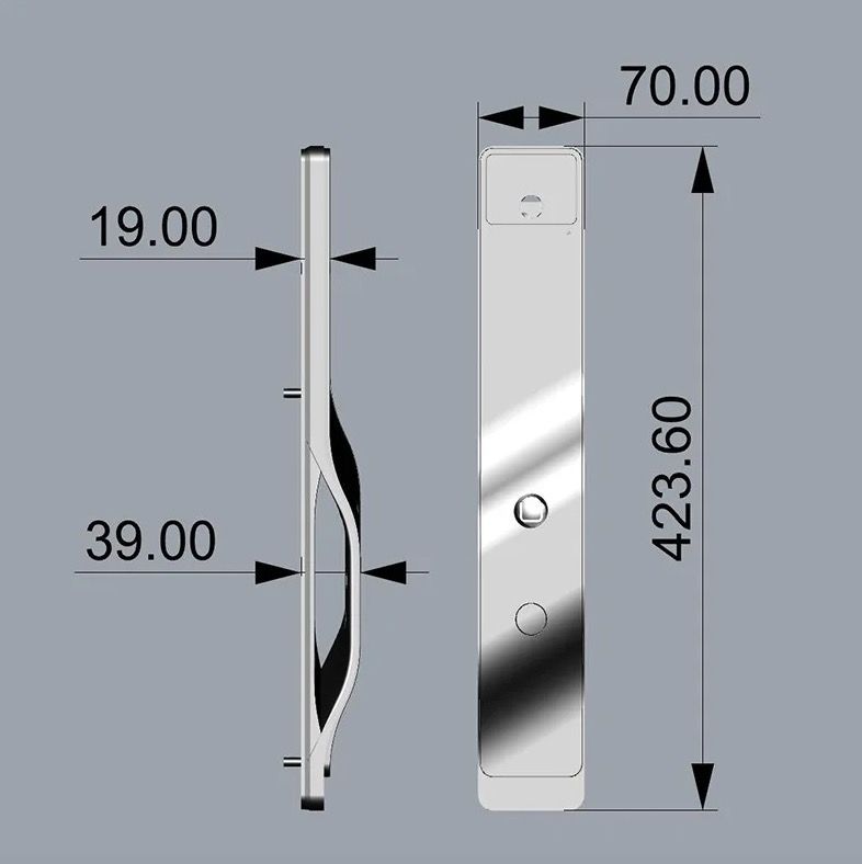 Cerradura Inteligente Tuya Wifi 3D Reconocimiento Facial Cámara de Seguridad Desbloqueo Biométrico Avanzado