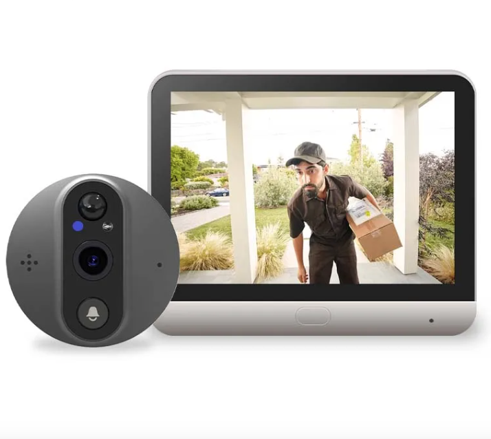 Cámara de ojo de cerradura WiFi Tuya Smart 1080P con detección de movimiento en tiempo real y vista de 120 grados para seguridad del hogar