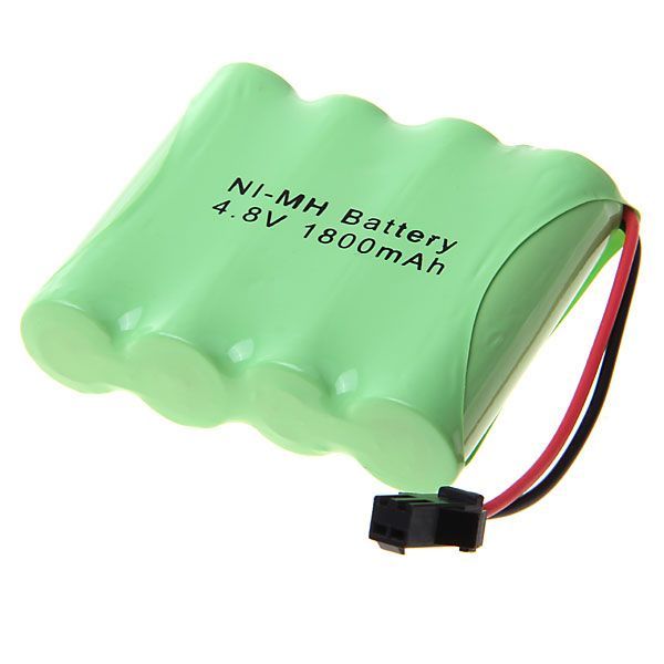 Batería recargable 4.8V AA 1800mAh Ni-MH con conector SM, de alta capacidad y ecológica, para juguetes y cámaras.