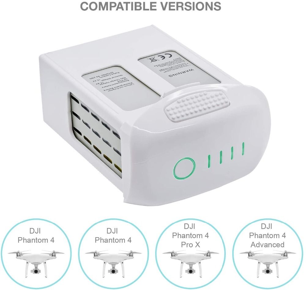 Batería DJI Phantom 4 Series 15.2V 5870mAh Optimizada para Fotografía Aérea y Larga Duración de Vuelo