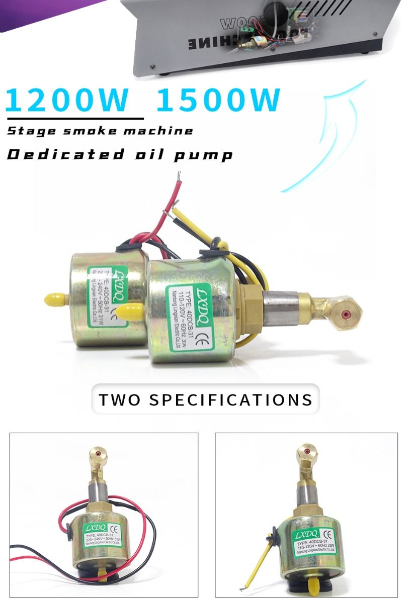 Bomba Eléctrica 55DCB para Máquina de Niebla Control de Aceite Preciso y Operación Silenciosa 110V 220V