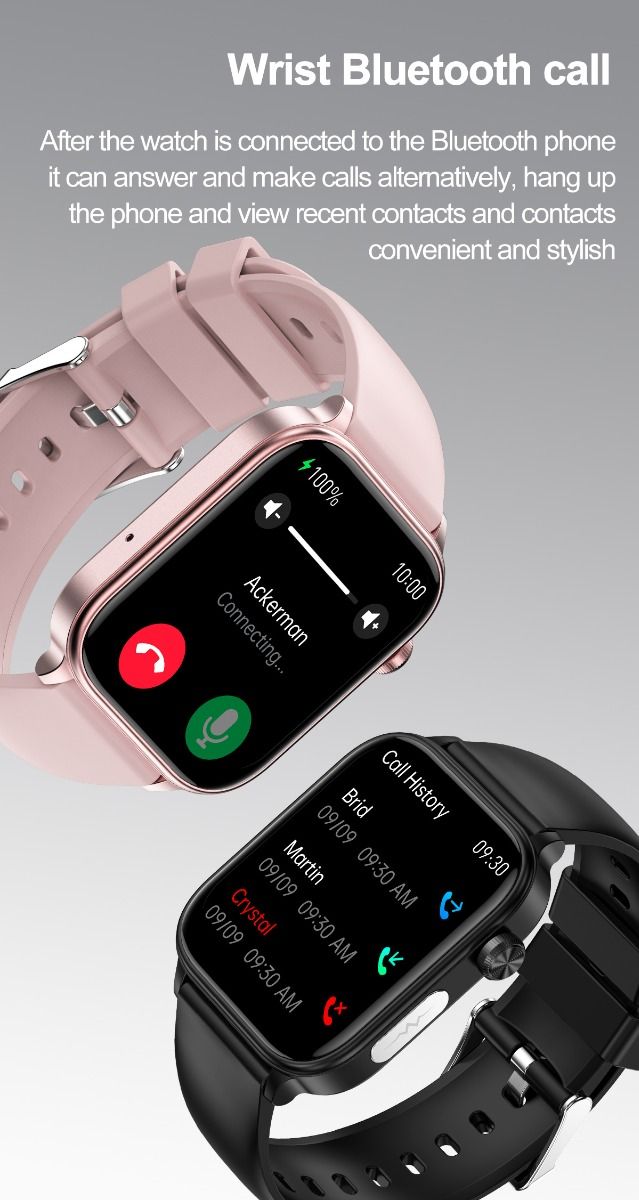 ET570 Smartwatch Salud Digital: Glucosa Sangre No Invasiva, ECG, Frecuencia Cardíaca, Monitor Presión Arterial 1.96