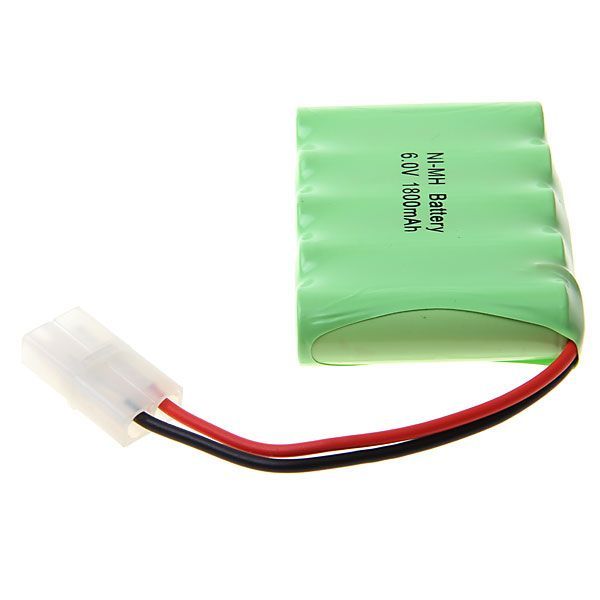 Paquete de baterías recargables Ni-MH AA de 6V 1800mAh, batería de alta capacidad y ecológica para juguetes y dispositivos electrónicos.
