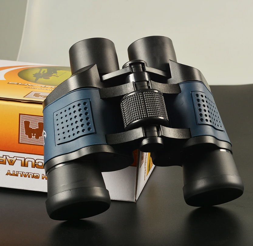 Prismáticos 60x60 BAK4 Potentes HD Telescopio Óptico para Observación de Aves Senderismo Deportes Equipo Portátil de Aventura