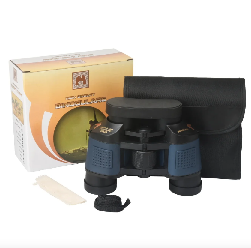 Prismáticos 60x60 BAK4 Potentes HD Telescopio Óptico para Observación de Aves Senderismo Deportes Equipo Portátil de Aventura