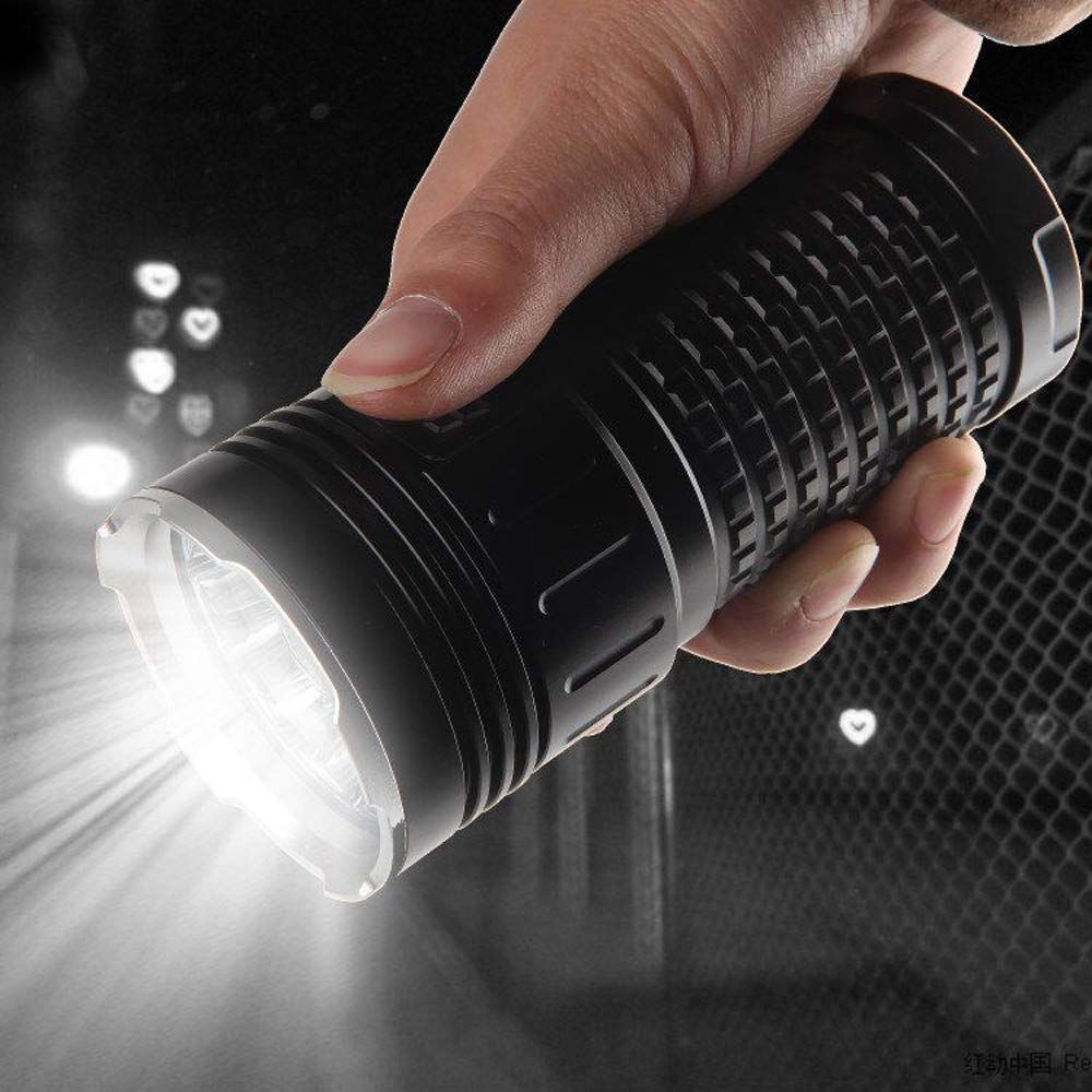 Linterna LED SKY RAY 15000 Lúmenes Recargable USB Tipo-C Perfecta para Camping y Reparaciones en el Hogar