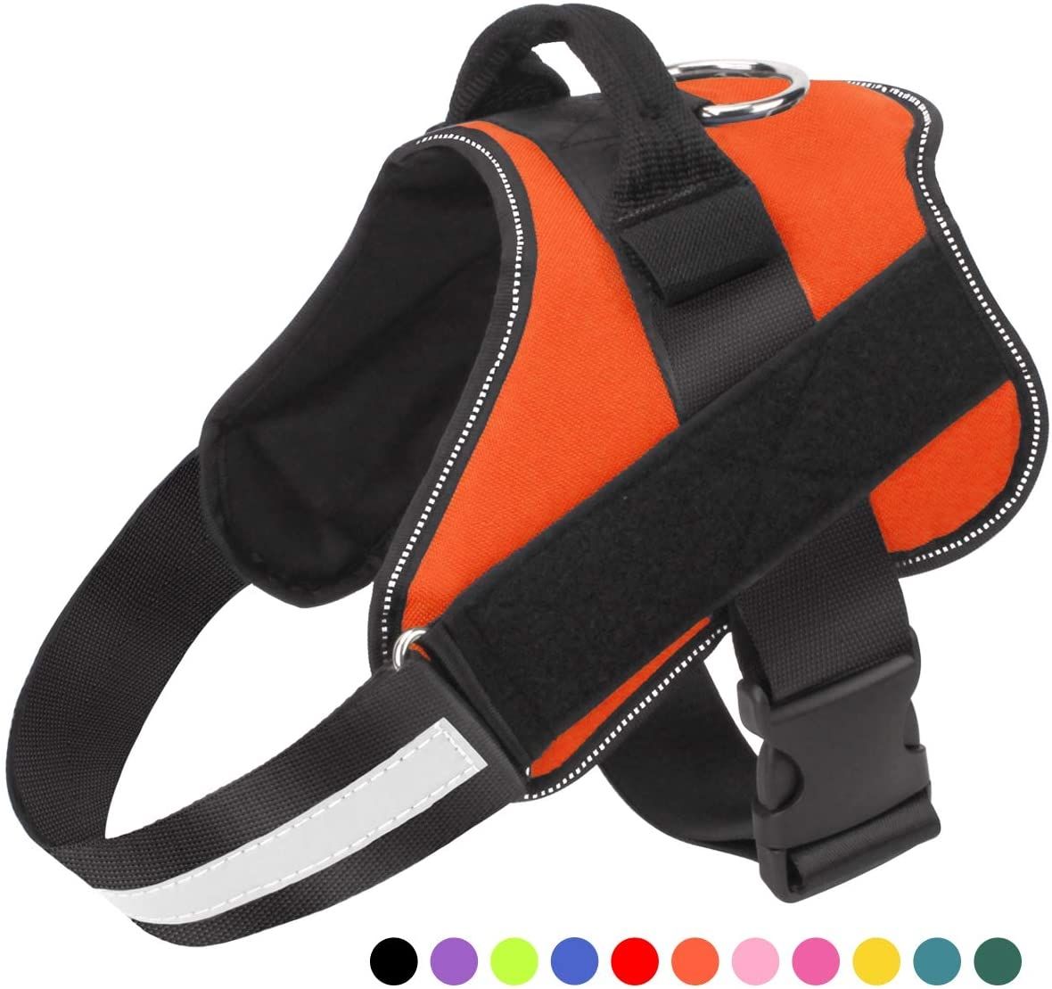 Chaleco reflectante antirrabo para perros con asa y arnés ajustable para razas medianas, equipo cómodo para pasear