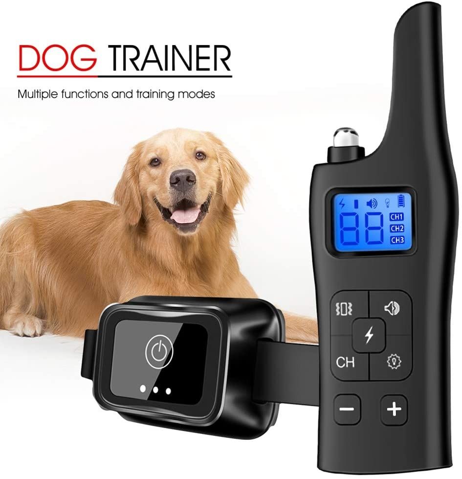 NUEVO Collar de entrenamiento eléctrico para perros de 800m con 3 modos de entrenamiento para un entrenamiento seguro de mascotas, perfecto para todos los tamaños de perros.