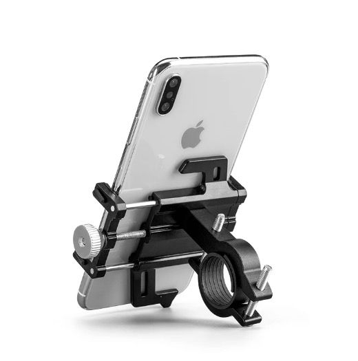 ROCKBROS Soporte para teléfono de motocicleta duradero, accesorio versátil de aleación de aluminio CNC para moto con cinco garras de ajuste seguro