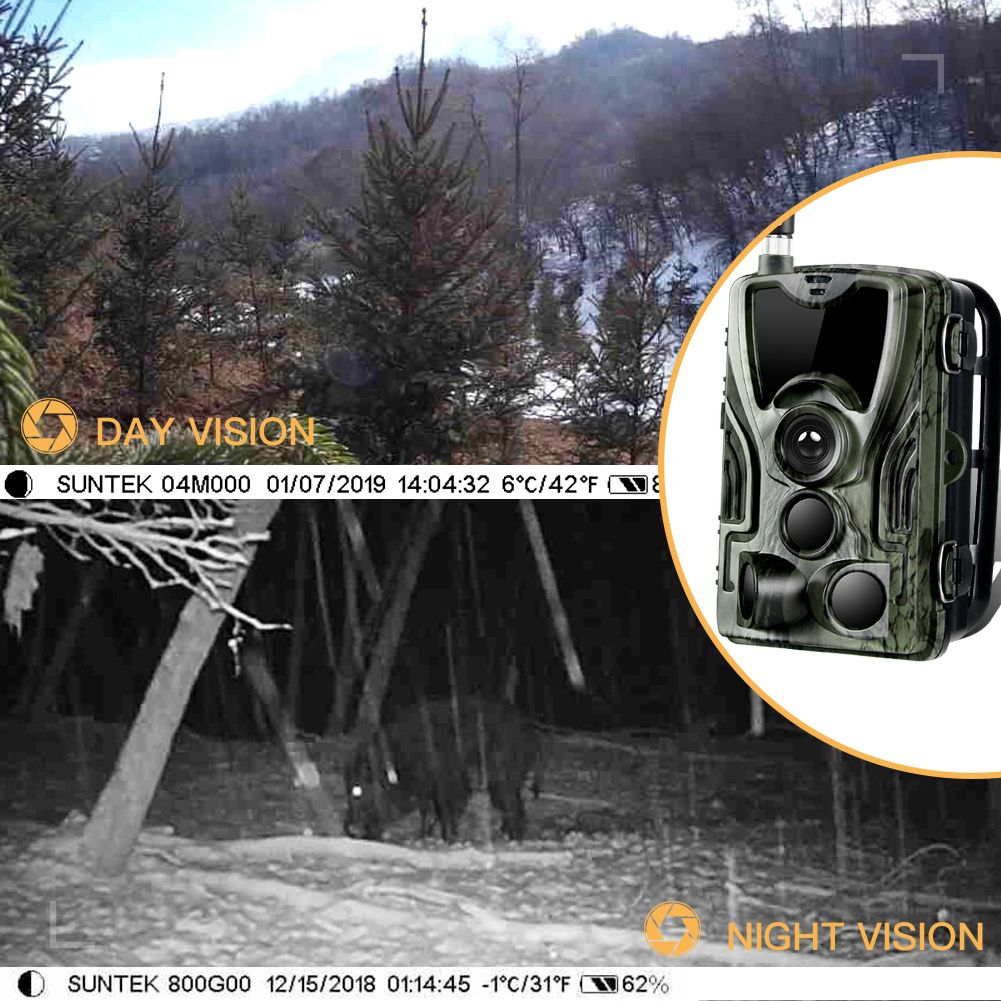 Cámara de vida silvestre HC801M Trail 20MP 1080P Visión nocturna Perfecta para fotografía de vida silvestre y seguimiento de animales