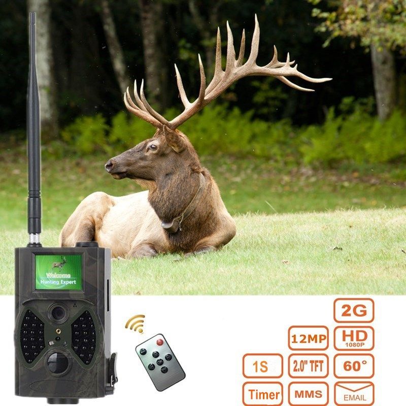 Cámara de Caza HC-300M 12MP 1080P con Visión Nocturna y Capacidad de Video Ideal para Monitoreo de Vida Silvestre